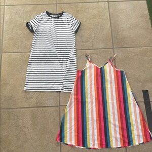 Striped T-Shirt Dress and Colorful Striped Sundress